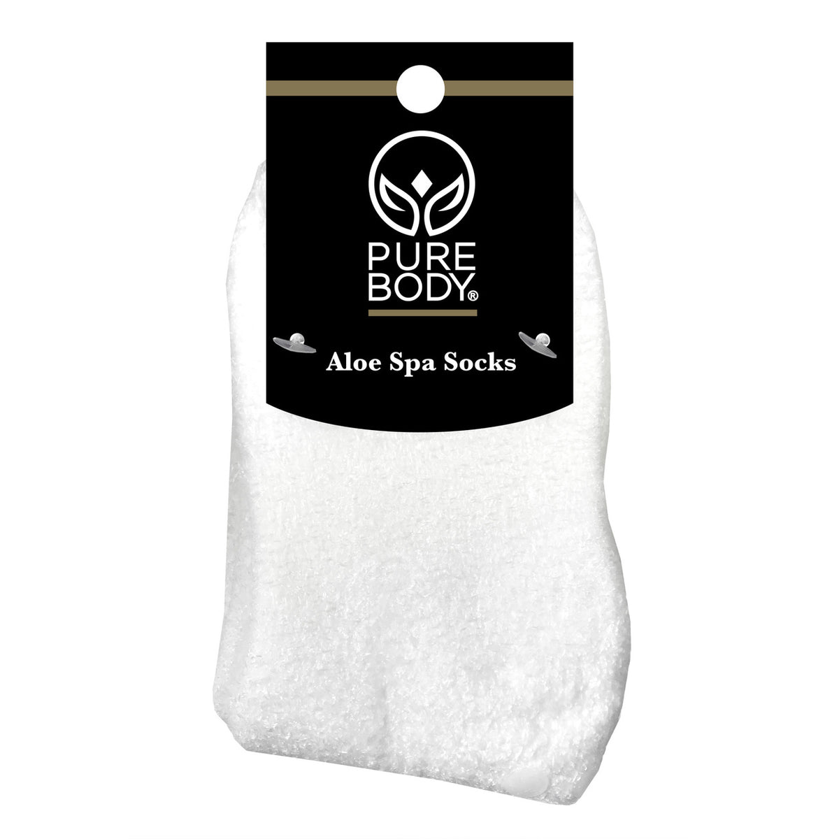 Spa Socks And Gloves Set - Aloe Infused - Black