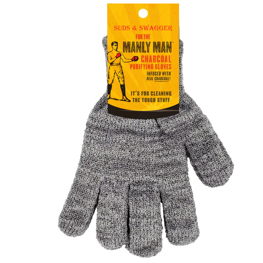 Suds & Swagger Charcoal Purifying Bath & Shower Gloves